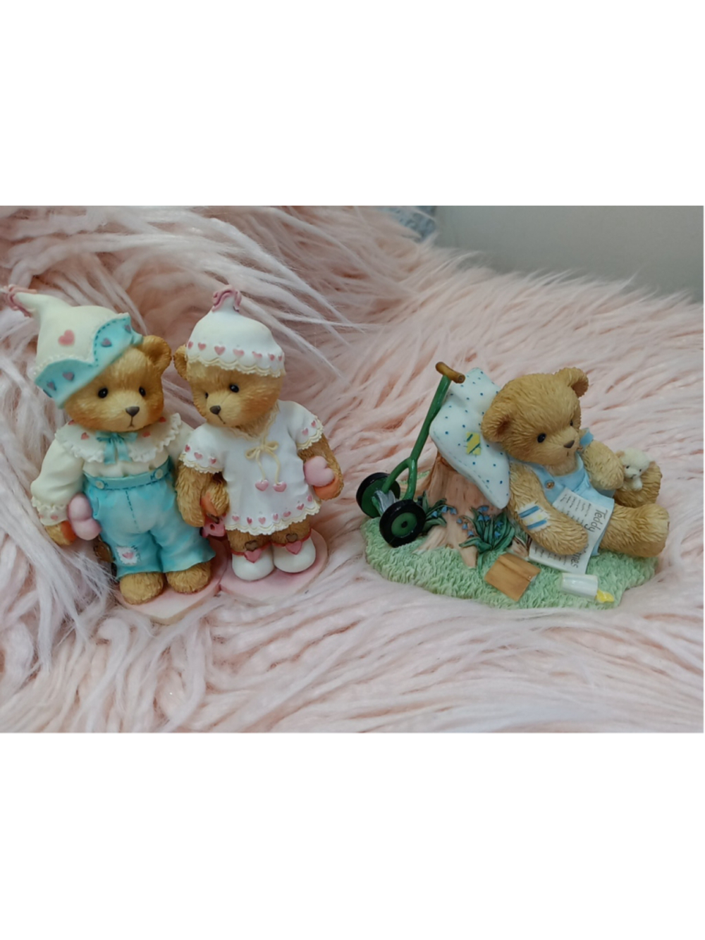 Cherished Teddies Dad Hardest Working Man & Sweethearts Forevers Craig & Cheri